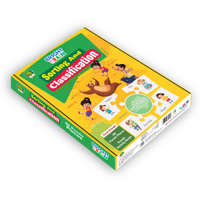 Bright Brain Sorting & Classification Puzzle - Sort by Categories: Sea
