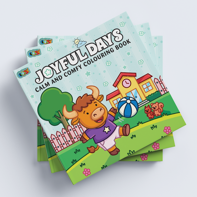 Joyful Days Calm and Comfy Colouring Book | 96 Pages