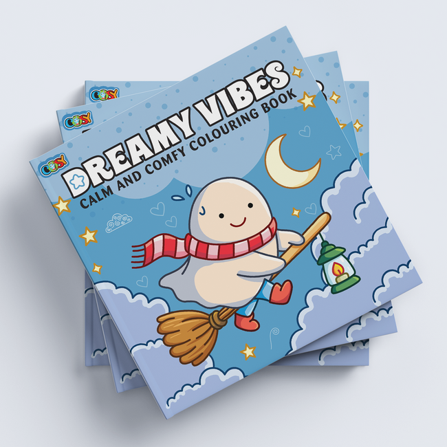 Dreamy Vibes Calm and Comfy Colouring Book | 96 Pages