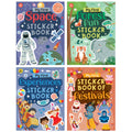 My First Sticker Books - Forest Fun, Space, Experiences and Festivals (Set of 4 Books) - Activity Books for Kids with Stickers - Age 3+