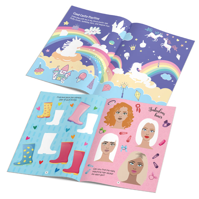 My First Sticker Books - Fashion, Unicorn, Mermaid and Fairy (Set of 4 Books) - Activity Books for Kids with Stickers - Age 3+