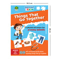 Bright Brain Things That Go Together 60 (30 Sets) Piece Jigsaw Puzzle for Preschoolers, Educational Toy for Learning Matching Pictures with It's Pair, Gifts for Kids Ages 3 to 6