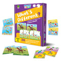 The Book Tree Bright Brain What's Different 30 Piece Jigsaw Puzzle for Preschoolers, Educational Toy for Finding Differences Among Pictures, Gifts for Kids Ages 3 to 6