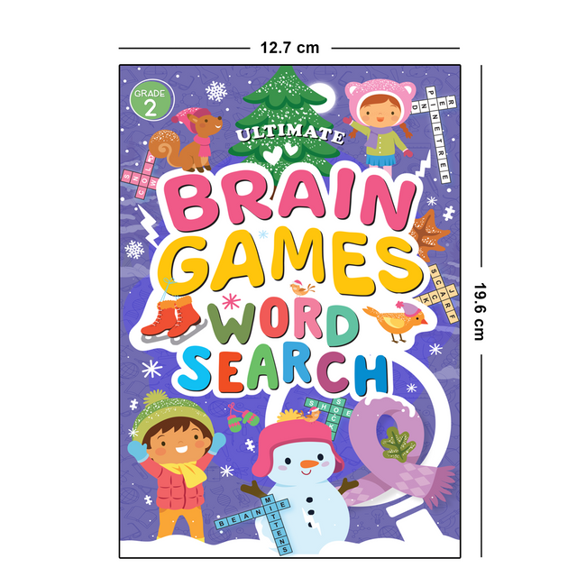 Word Search Grade 2 for Kids (Ages 5+) - Ultimate Brain Games: 120+ Exciting Word Puzzles to Enhance Linguistic Abilities