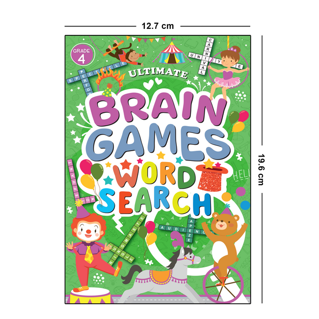 Word Search Grade 4 for Kids (Ages 5+) - Ultimate Brain Games: 120+ Challenging Puzzles to Strengthen Language Skills