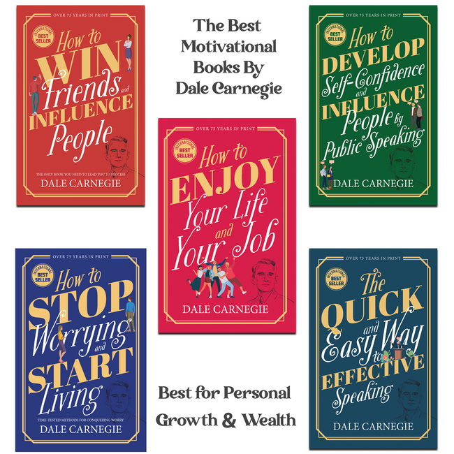 Dale Carnegie Box Set of 5 Books | Best Motivational Gift