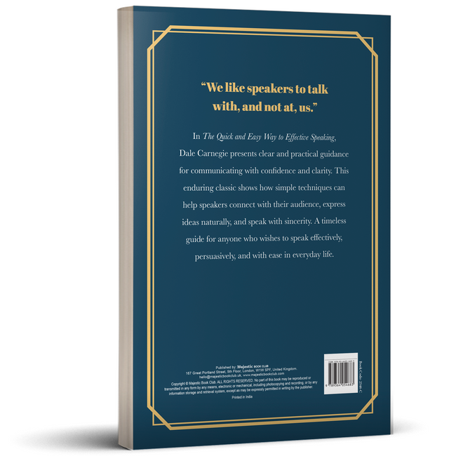 The Quick and Easy Way to Effective Speaking by Dale Carnegie