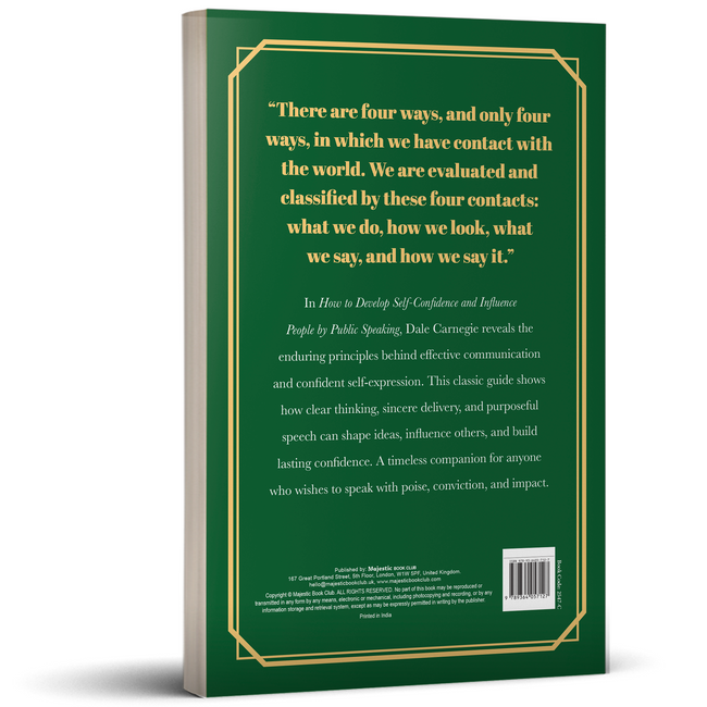 How to Develop Self-Confidence and Influence People by Public Speaking by Dale Carnegie
