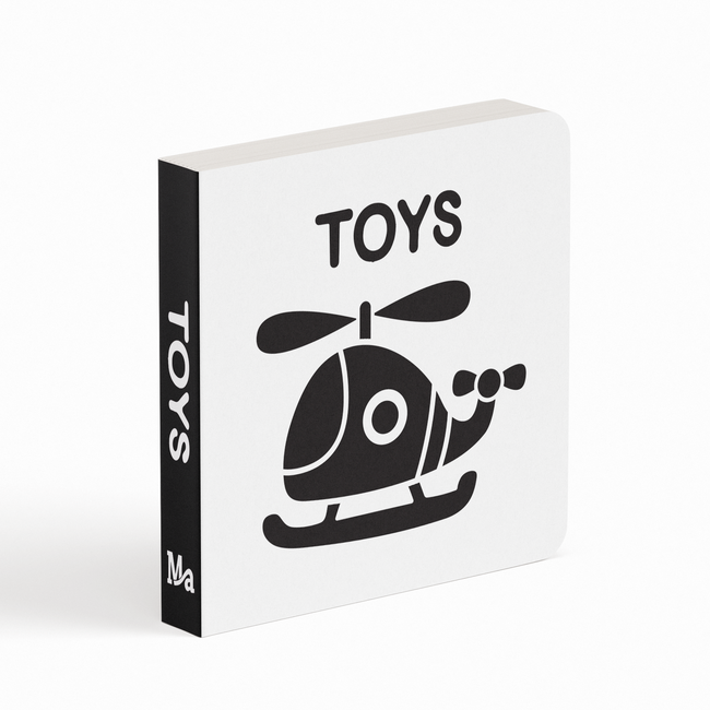 High Contrast Books for Babies & Infants | Box Set of 6 Books | Black & White Educational Books | Visual & Sensory Stimulation