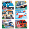 Transport Shaped Board Books I Board Books for Children Age 2+ I Set of 6 Books (12 Pages in each book) I Picture Book for Kids I Beautiful Illustrations I Set 1