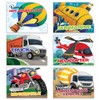 Transport Shaped Board Books I Board Books for Children Age 2+ I Set of 6 Books (12 Pages in each book) I Picture Book for Kids I Beautiful Illustrations I Set 2