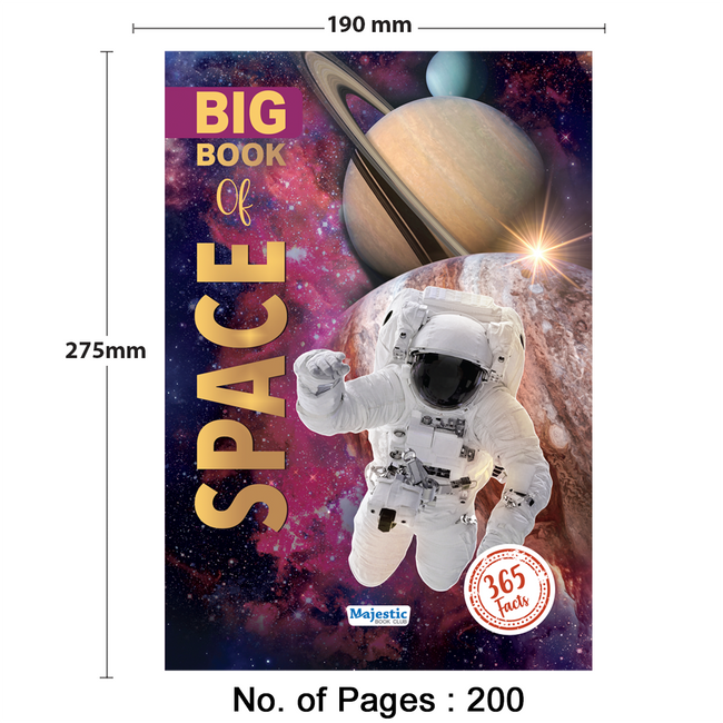 Big Book of Space | Children's Encyclopedia with 365 Facts | Planets, Solar System, Stars, Moon, Milky Way & Human Space Exploration