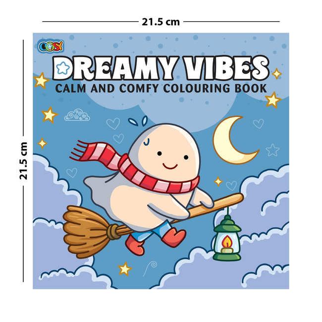 Dreamy Vibes Calm and Comfy Colouring Book | 96 Pages