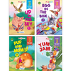 Phonics 3 letter words reading book, set of 4 books for early readers.