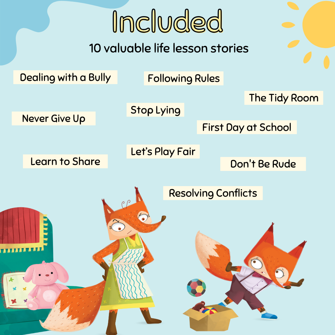 The Great Book of Life Lessons for Kids Ages 4+ | 10-in-1 Moral Story