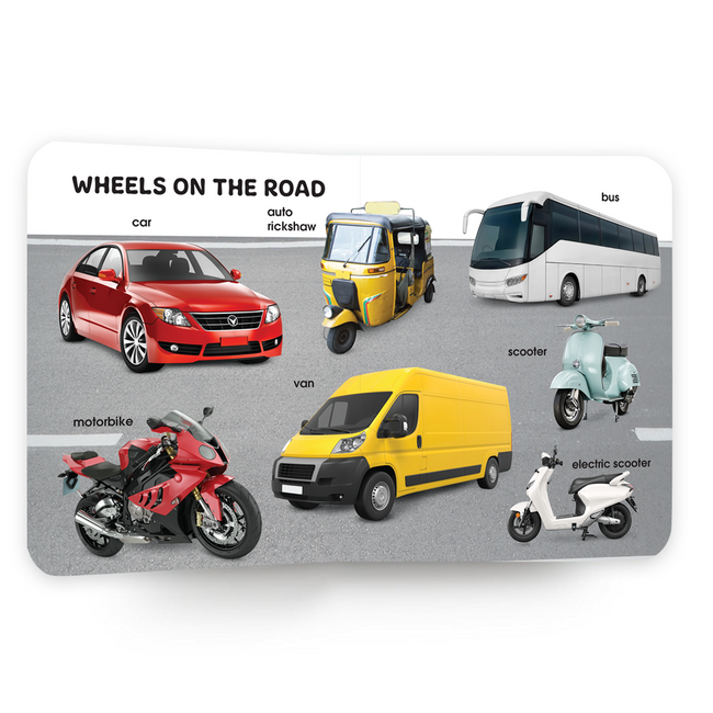 My First Book of Things that Move | Early Learning Board Book for Kids Ages 2+ | Sturdy Picture Book for Toddlers