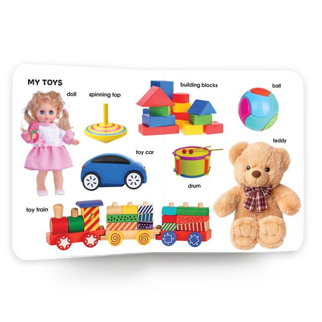 My First Book of Words | Early Learning Board Book for Kids Ages 2+ | First Book of Everyday Words | Study Picture Book for Toddlers