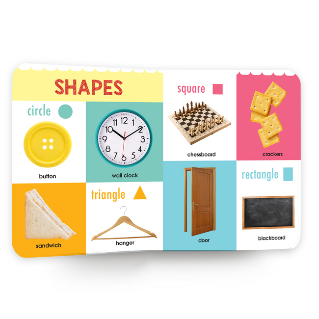 My First Book of Early Learning Concepts | Early Learning Board Book for Kids Ages 2+ | First Book of Alphabet, Numbers, Colours & Shapes