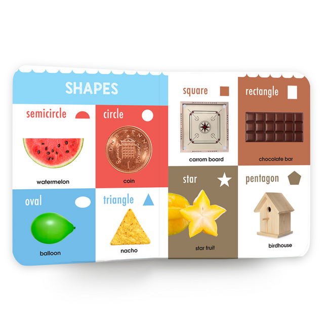 My First Book of Colours & Shapes | Early Learning Board Book for Kids Ages 2+ | Durable Picture Book for Toddlers | Easy Word Labels | Bright Pictures | Ideal for Gifting