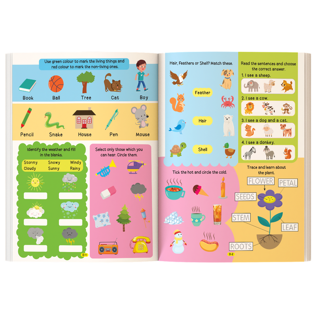 Majestic Book Club 4 Book Activity Set for Kids Age 5-8 | 1001 Activities, Addition & Subtraction, Multiplication & Division, Time Money & Fractions Workbook