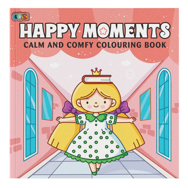 Happy Moments Calm and Comfy Colouring Book | 96 Pages