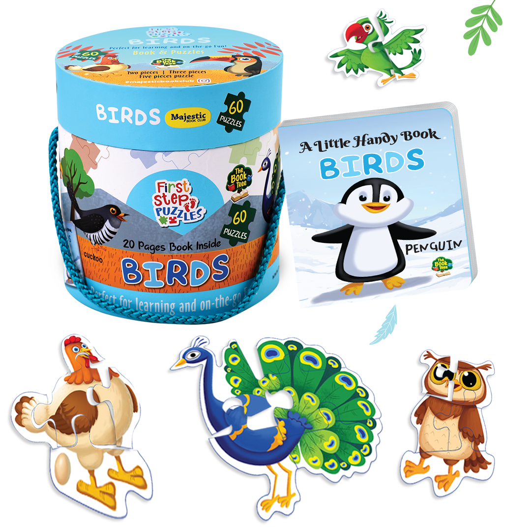 Easy Peasy 20 Piece Early Learning Big Size Birds Jigsaw Puzzle for 2+ Easy Peasy 20 Piece Early Learning Big Size Birds Jigsaw Puzzle for 2+