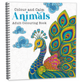 Animals Colouring Book for Adults, Stress Relieving Wildlife and Nature Designs for Relaxation and Mindfulness, Bold and Easy Anti-Stress Art Therapy Book, Gift for Men and Women