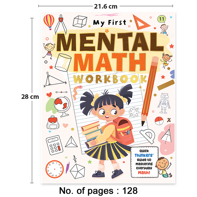 My First Mental Math Workbook for Kids | All-in-One Educational Learning Workbook | Counting, Addition, Subtraction, Multiplication, Division, Time, Money, Measurement & Word Problems | Ages 5+