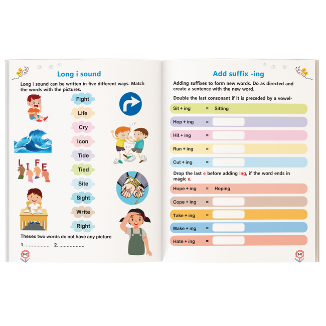 My First Phonics Workbook for Kids| Alphabet, Short & Long Vowels, Consonants & Blends, Words & Sentences | Early Reading Practice for Preschool & Kindergarten Kids Age 3+