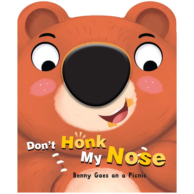 Nose Book - Don’t Honk My Nose Benny Goes on a Picnic, Interactive Sensory Story Book for Kids, Press and Giggle, Illustrated Reading Book