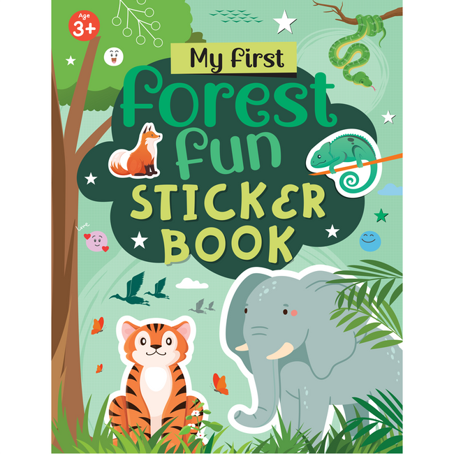 My First Forest Fun Sticker Book | Wildlife & Animal Habitats Activity Book for Kids Ages 3+, Includes 4 Sheets of Stickers