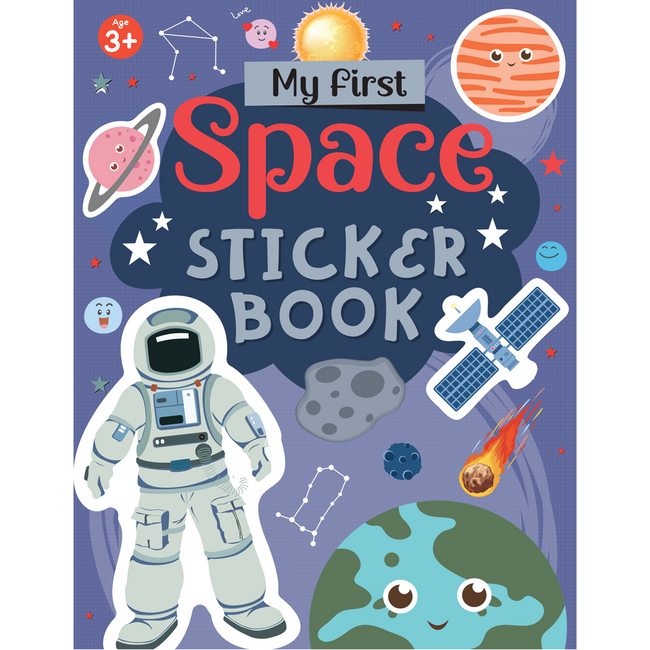 My First Space Sticker Book | Solar System & Astronaut Activity Book for Kids Ages 3+, Includes 4 Sheets of Stickers