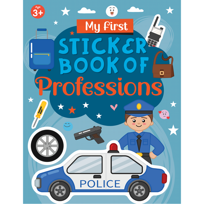My First Sticker Book of Professions | 16-Page Career & Community Helpers Activity & Sticker Book for Kids Ages 3+, Includes 4 Sheets of Stickers