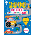 2000 Dotted Colouring Fun I Transport Colouring Sticker Book for Kids Age 4+ I Packed with 2000 Stickers I 16 Pages + 4 Sticker Sheets I Fun Preschool Activity Book by Majestic Book Club