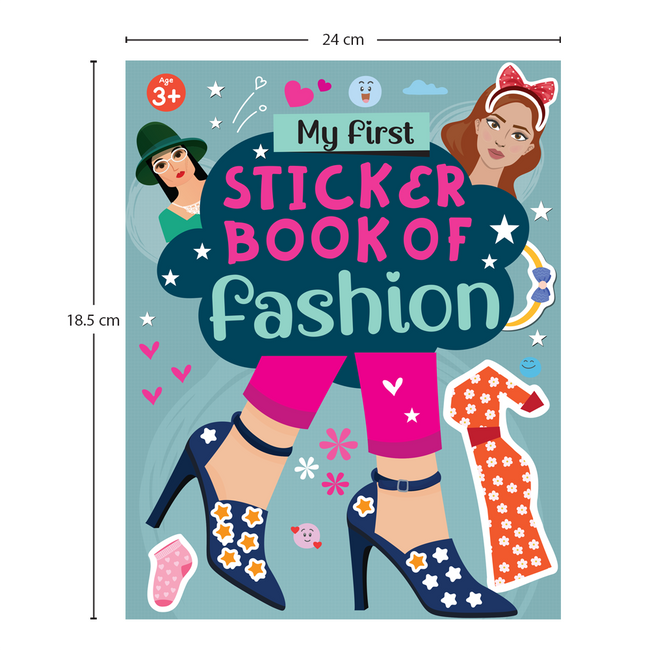 My First Sticker Book of Fashion | Fashion & Style Activity Book for Kids Ages 3+, Includes 4 Sheets of Stickers