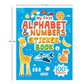 My First Alphabet & Numbers Sticker Book for Kids Ages 3+ | Fun Learning with 16 Activity Pages + 8 Sticker Sheets | 2-in-1 Sticker Book I Fun Preschool Activity Book by Majestic Book Club