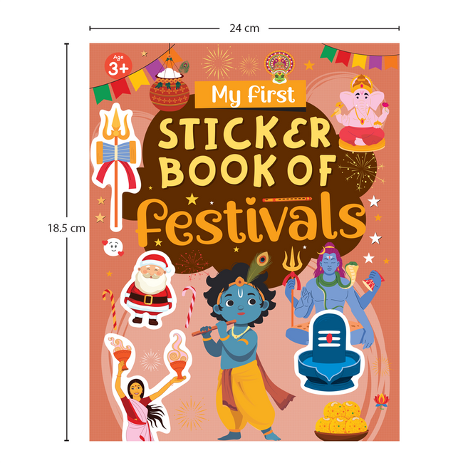 My First Sticker Book of Festivals | World Festivals & Celebrations Activity Book for Kids Ages 3+, Includes 4 Sheets of Stickers