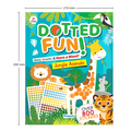 Jungle Animals Dotted Fun Sticker Book for Kids Age 2+ I 800+ Dotted Stickers I 16 Pages + 4 Sticker Sheets I Fun Preschool Activity Book By Majestic Book Club