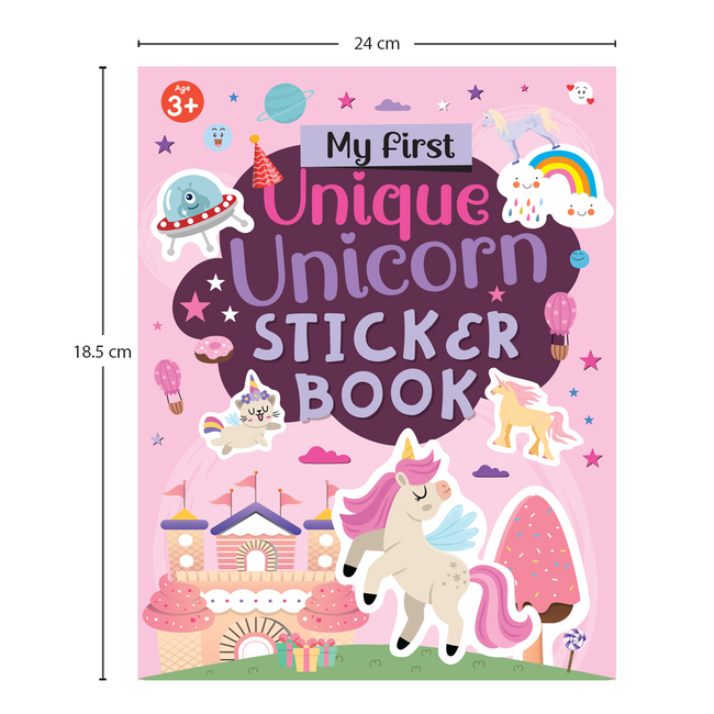 My First Unique Unicorn Sticker Book | Magical Unicorn Activity Book for Kids Ages 3+, Includes 4 Sheets of Stickers