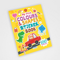 My First Colours & Shapes Sticker Book for Kids Ages 3+ | Fun Learning with 16 Pages + 8 Sticker Sheets |  2-in-1 Sticker Book | Fun Preschool Activity Book by Majestic Book Club