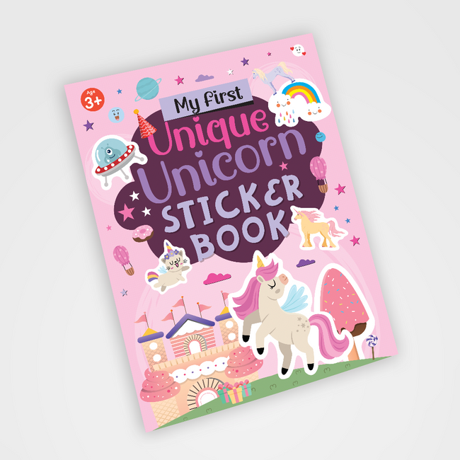 My First Unique Unicorn Sticker Book | Magical Unicorn Activity Book for Kids Ages 3+, Includes 4 Sheets of Stickers