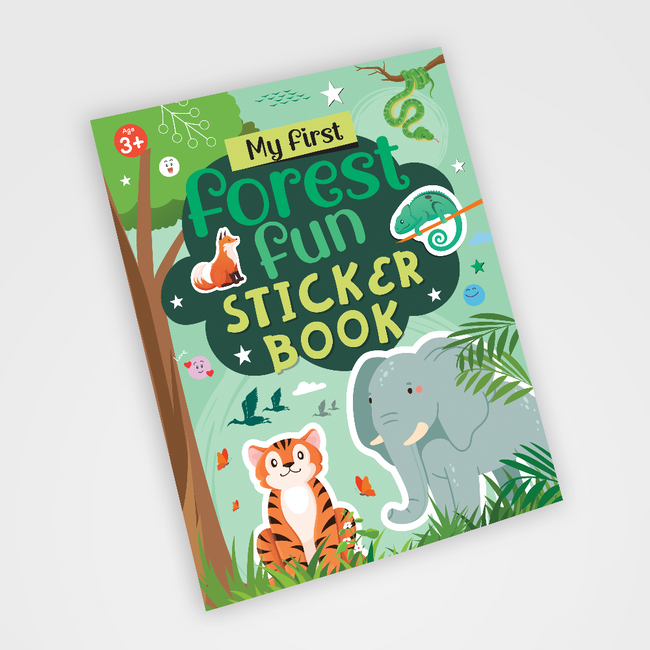 My First Forest Fun Sticker Book | Wildlife & Animal Habitats Activity Book for Kids Ages 3+, Includes 4 Sheets of Stickers