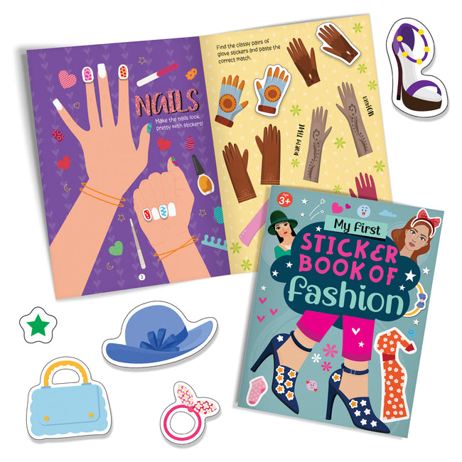My First Sticker Book of Fashion | Fashion & Style Activity Book for Kids Ages 3+, Includes 4 Sheets of Stickers