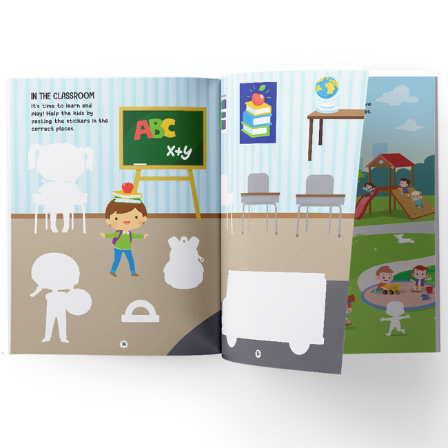 My First Experiences Sticker Book | 16-Page Everyday Adventures Activity & Sticker Book for Kids Ages 3+, Includes 4 Sheets of Stickers | Perfect Gift