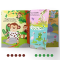 Jungle Animals Dotted Fun Sticker Book for Kids Age 2+ I 800+ Dotted Stickers I 16 Pages + 4 Sticker Sheets I Fun Preschool Activity Book By Majestic Book Club