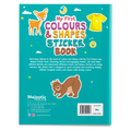 My First Colours & Shapes Sticker Book for Kids Ages 3+ | Fun Learning with 16 Pages + 8 Sticker Sheets |  2-in-1 Sticker Book | Fun Preschool Activity Book by Majestic Book Club