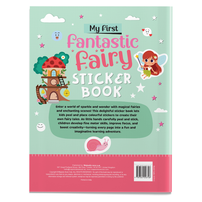 My First Fantastic Fairy Sticker Book | Fairy Fantasy Activity Book for Kids Ages 3+, Includes 4 Sheets of Stickers