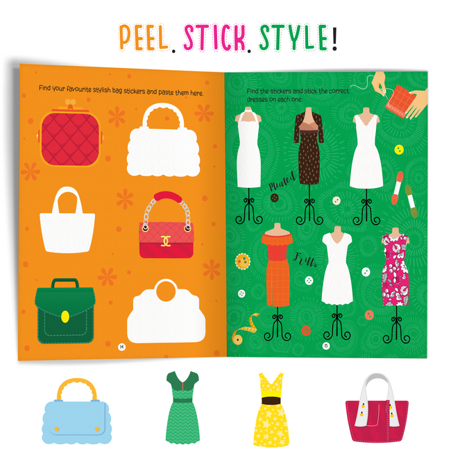 My First Sticker Book of Fashion | Fashion & Style Activity Book for Kids Ages 3+, Includes 4 Sheets of Stickers