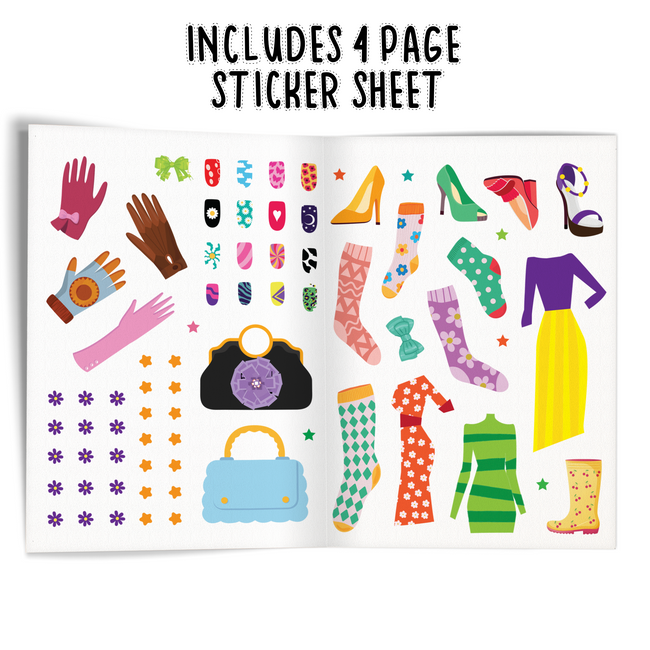 My First Sticker Book of Fashion | Fashion & Style Activity Book for Kids Ages 3+, Includes 4 Sheets of Stickers