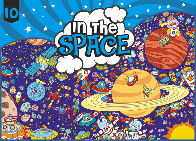 In the Space- Colouring Poster